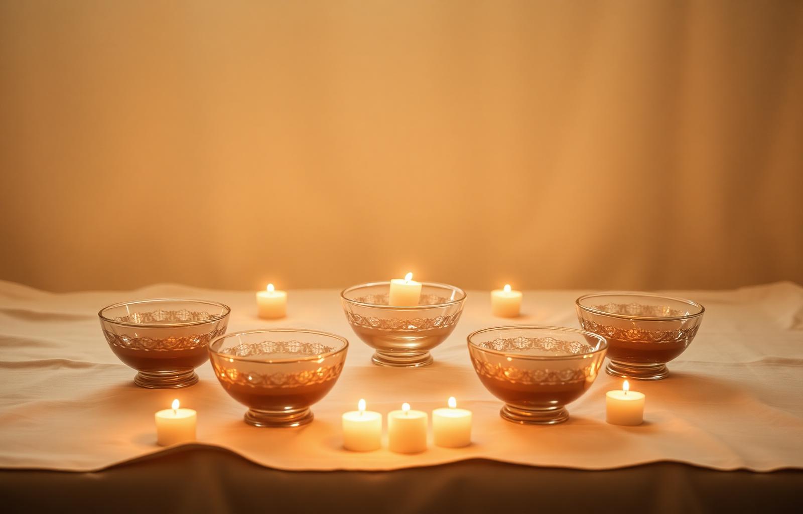 A sound bath at dusk